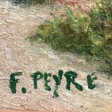 French School of the 20th century, Mediterranean seaside, oil on panel