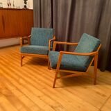 A pair of Wilhelm Knoll, Knoll Antimott armchairs, 1960s.
