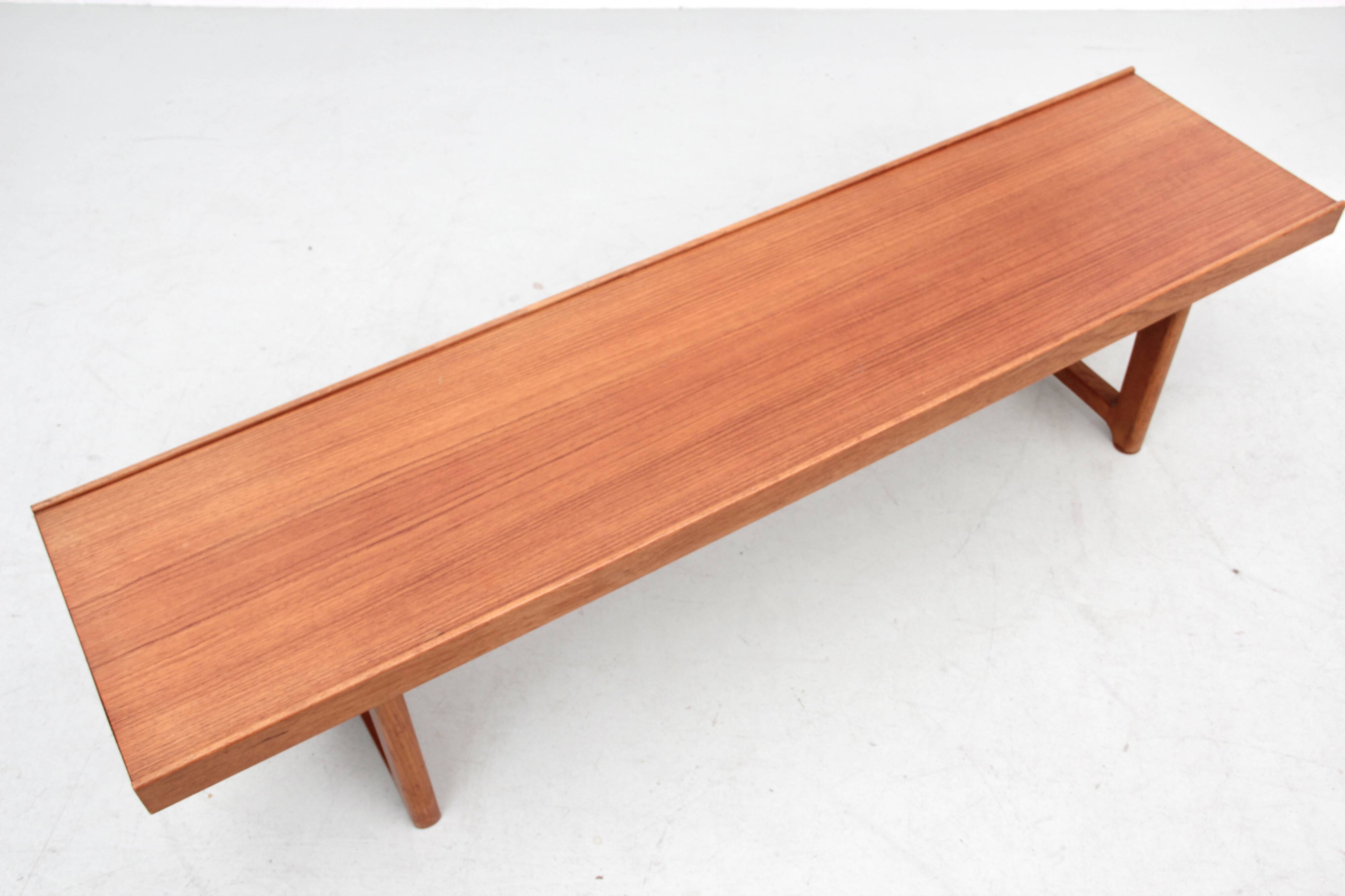 Bruksbo Scandinavian teak bench or coffee table