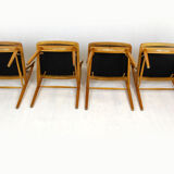 Ash dining chairs from Ton, 1960