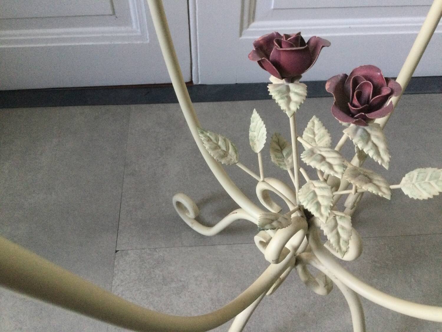 Art Nouveau style iron console