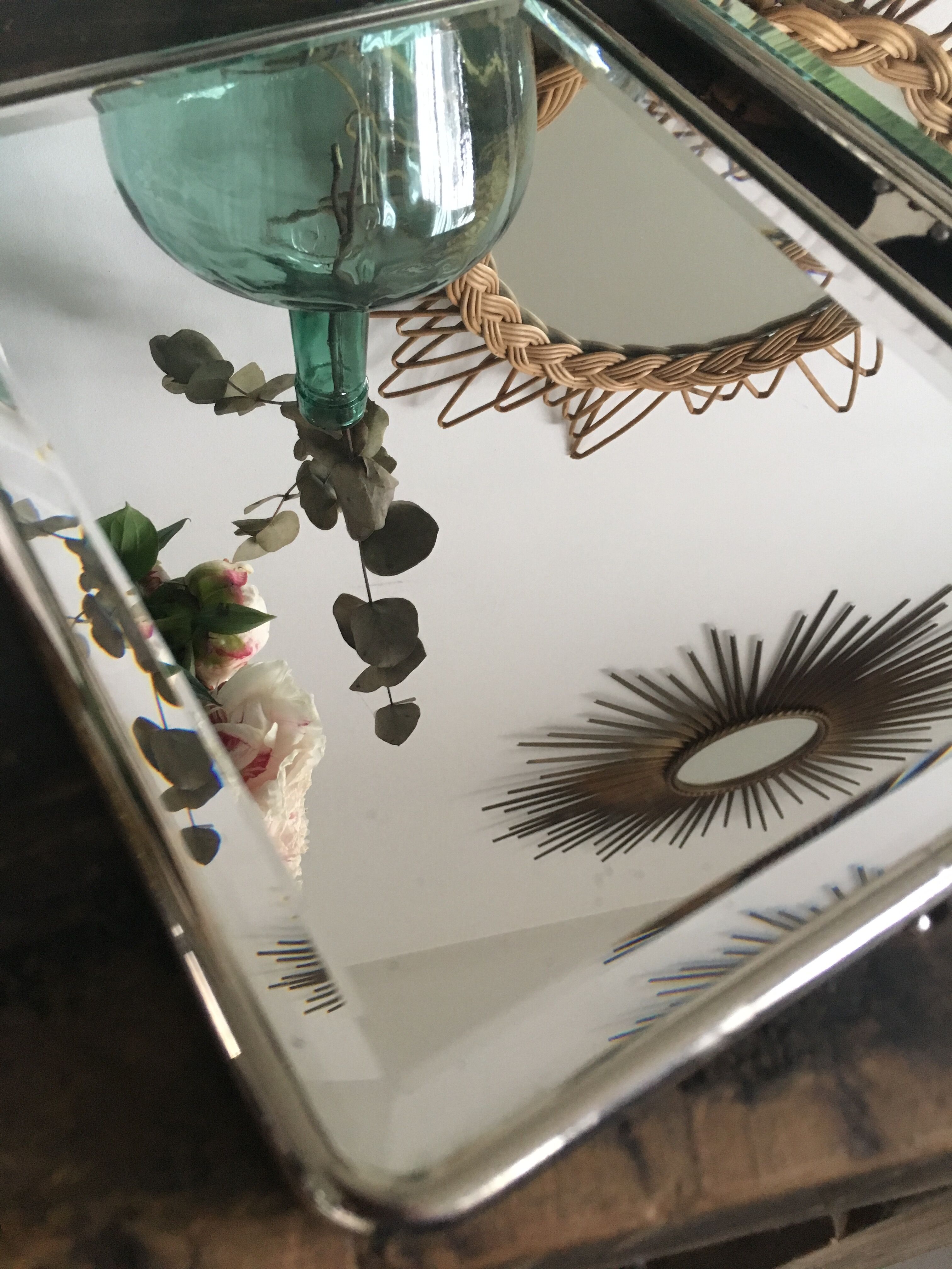 Barber triptych mirror 22.5 x 57cm