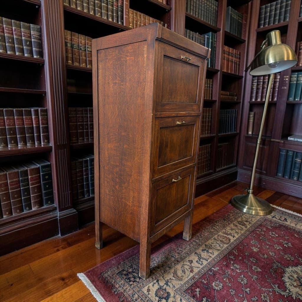 Vintage wooden commode/file cabinet/notary cupboard