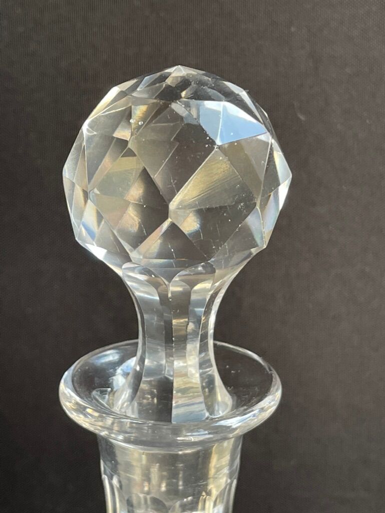 Crystal cut decanter