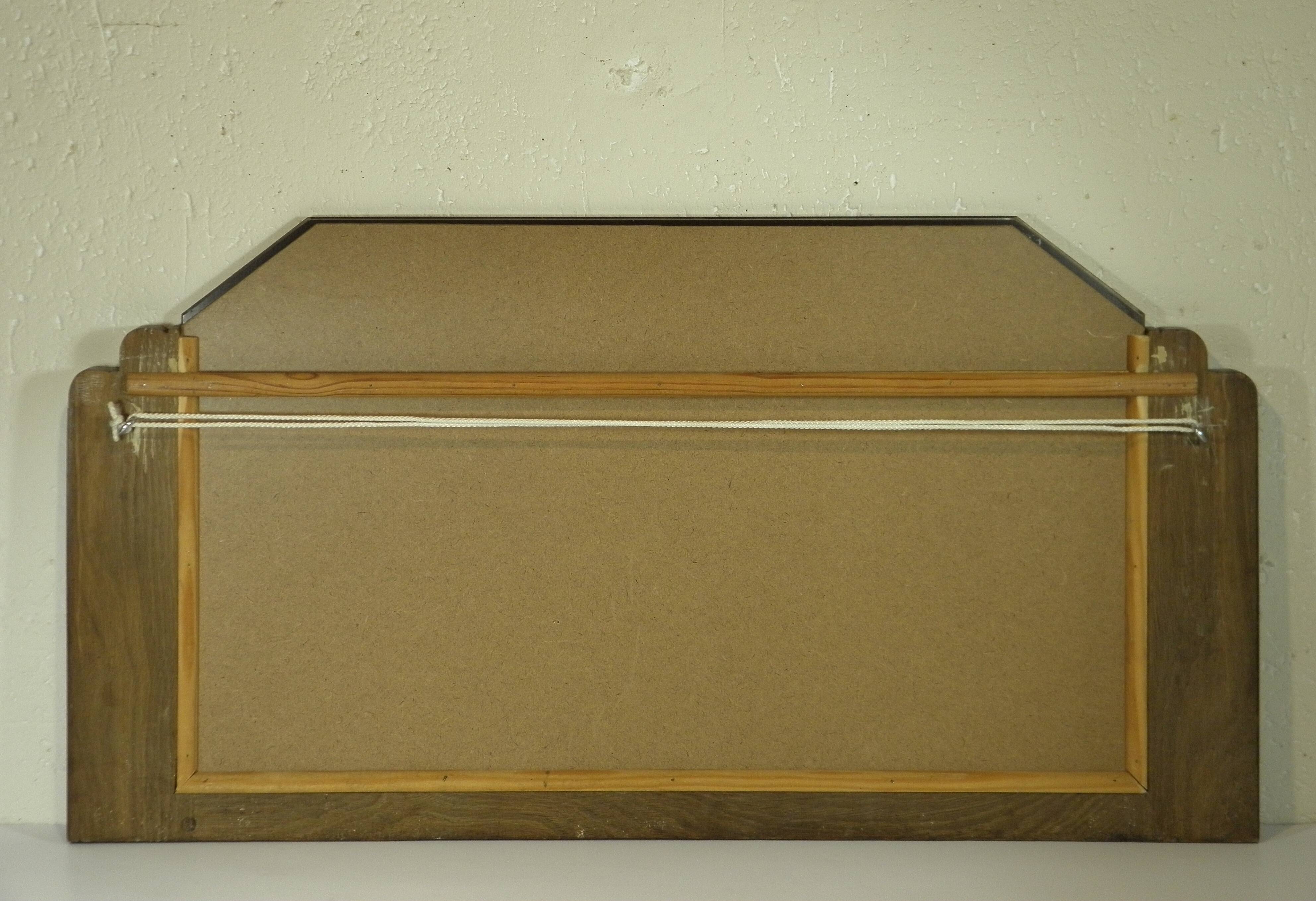 Art Deco wall mirror 74 x 39 cm