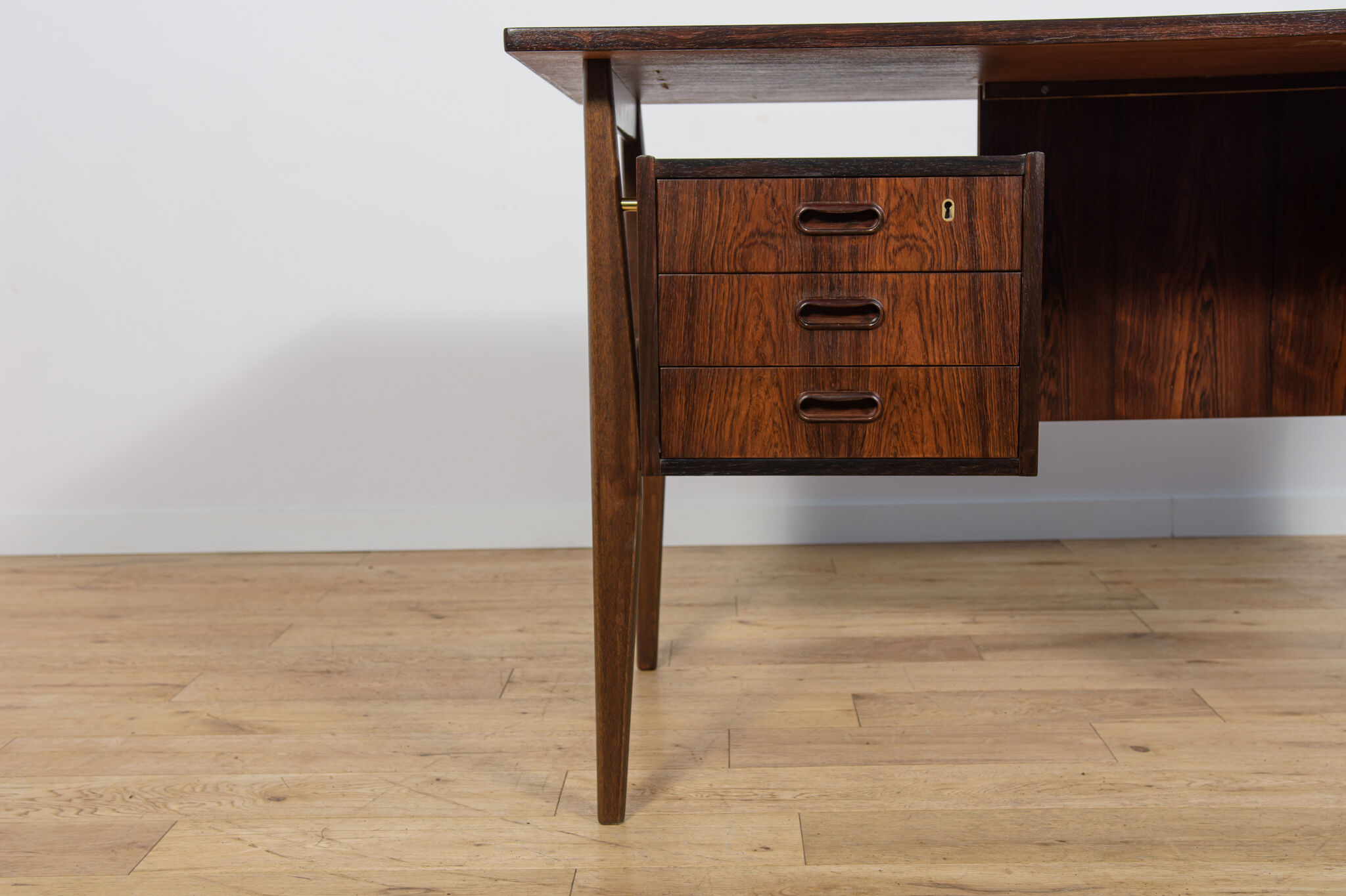 Mid-Century Rosewood Desk by Gunnar Nielsen Tibergaard for Tibergaard, Denmark, 1960s