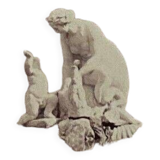 Photo Parc de Schoenbrunn 19th century albumen laminated cardboard