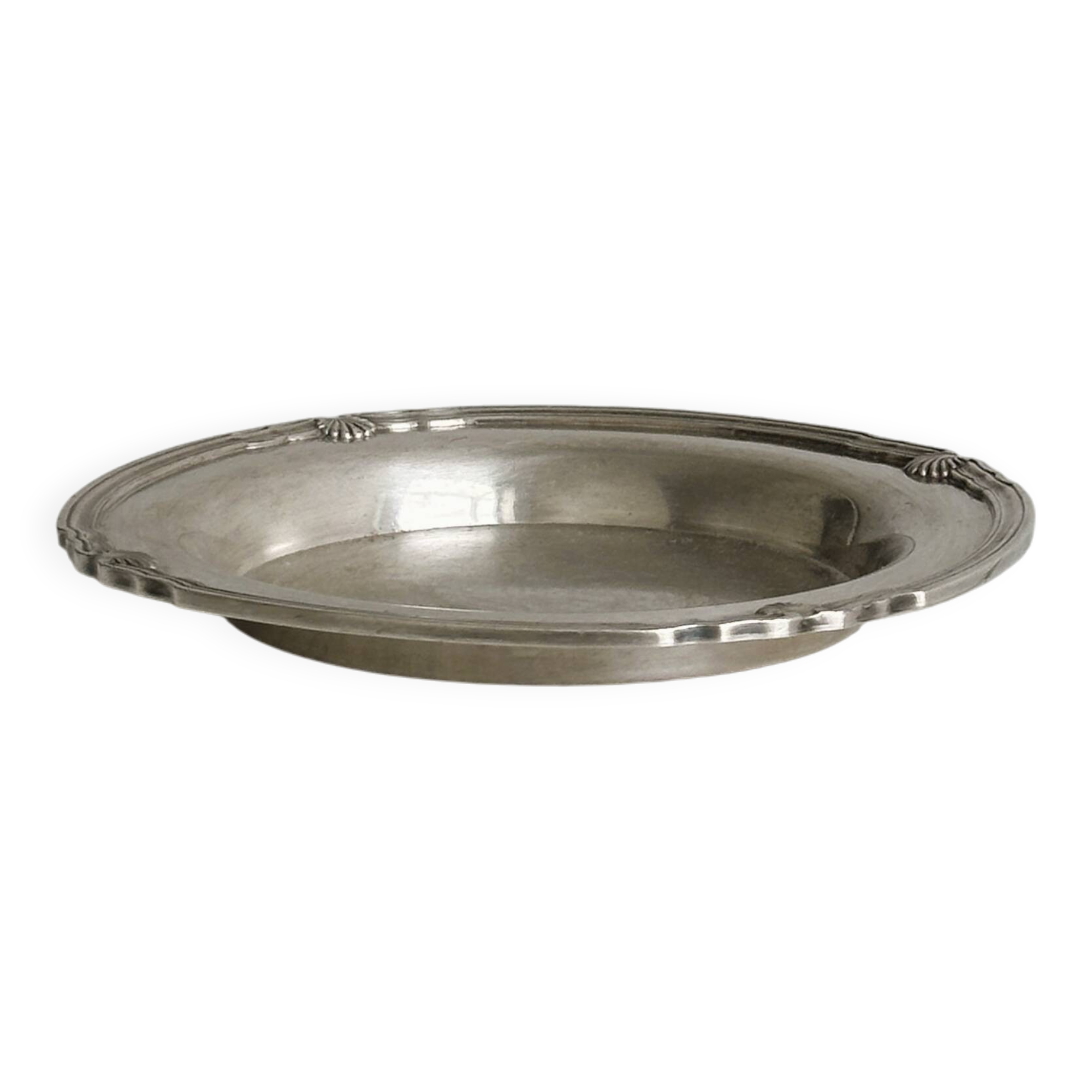 Silver-plated metal bowl