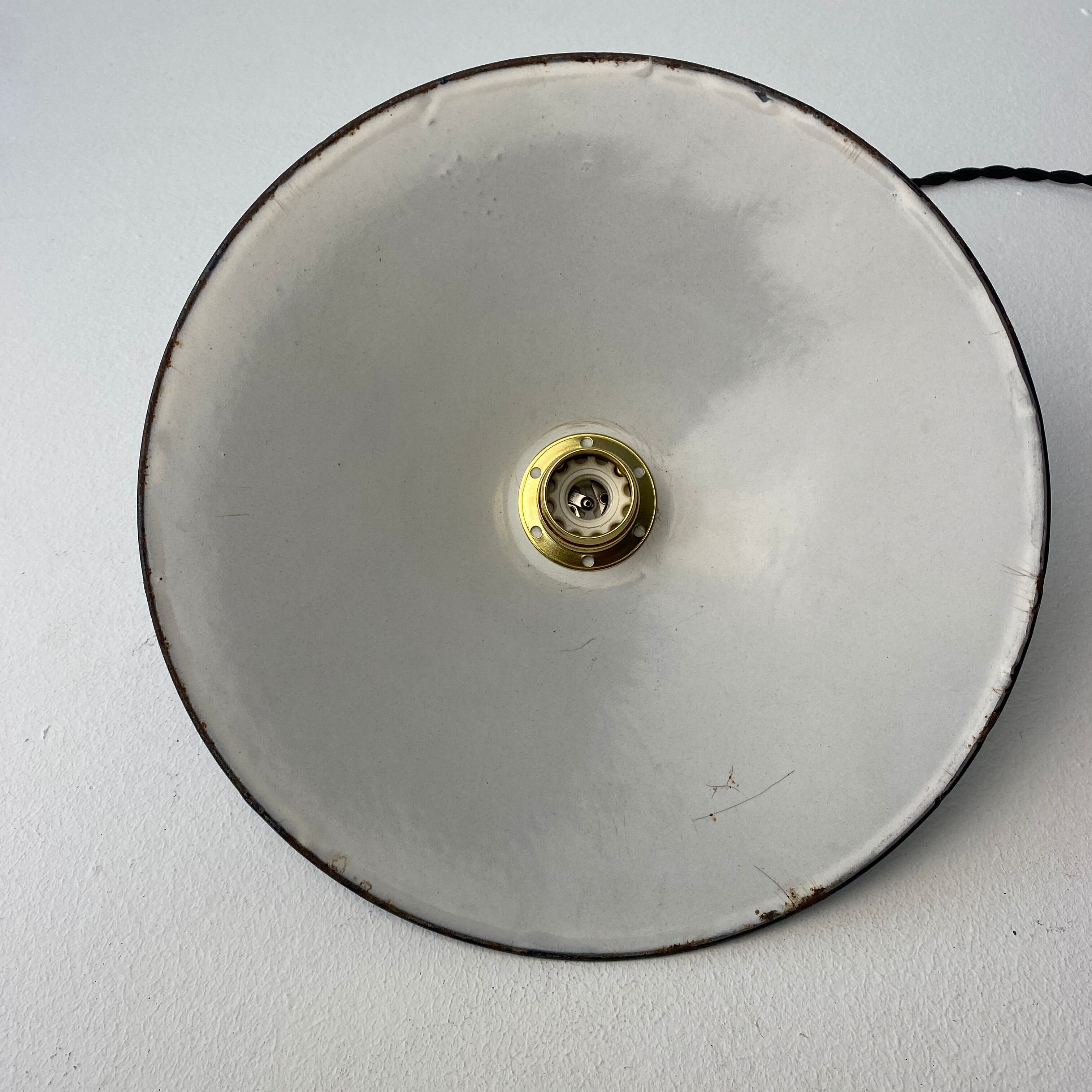 Former blue enamel industrial suspension