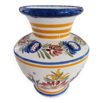Vase Quimper Henriot fleuri royal