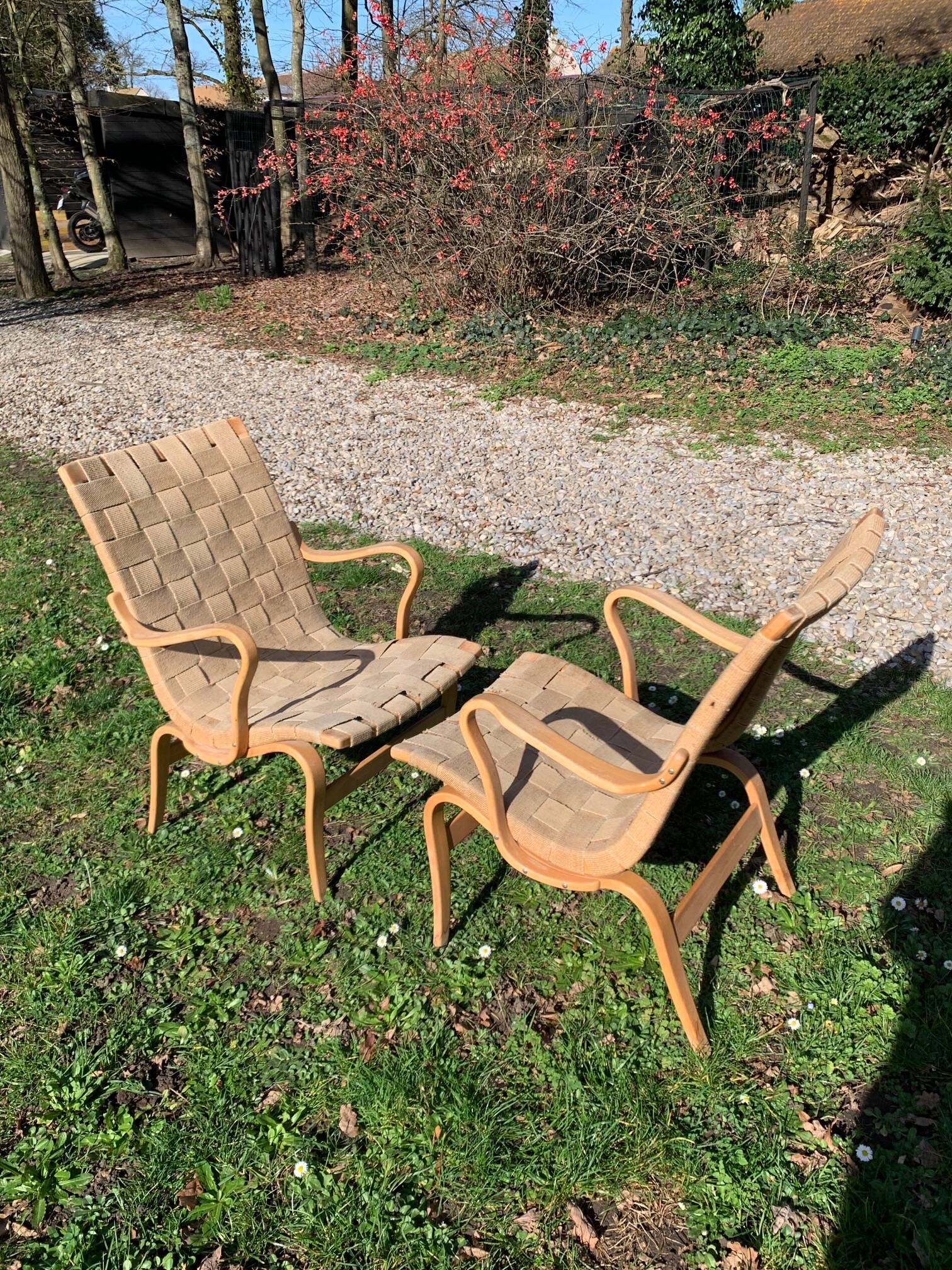 2 Eva model armchair by Bruno Mathsson for Dux (1974)