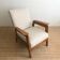 Reconstructed armchair fully restored