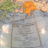 Globe in cardboard Girard and Barrere / vintage years 50-60