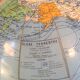 Globe in cardboard Girard and Barrere / vintage years 50-60