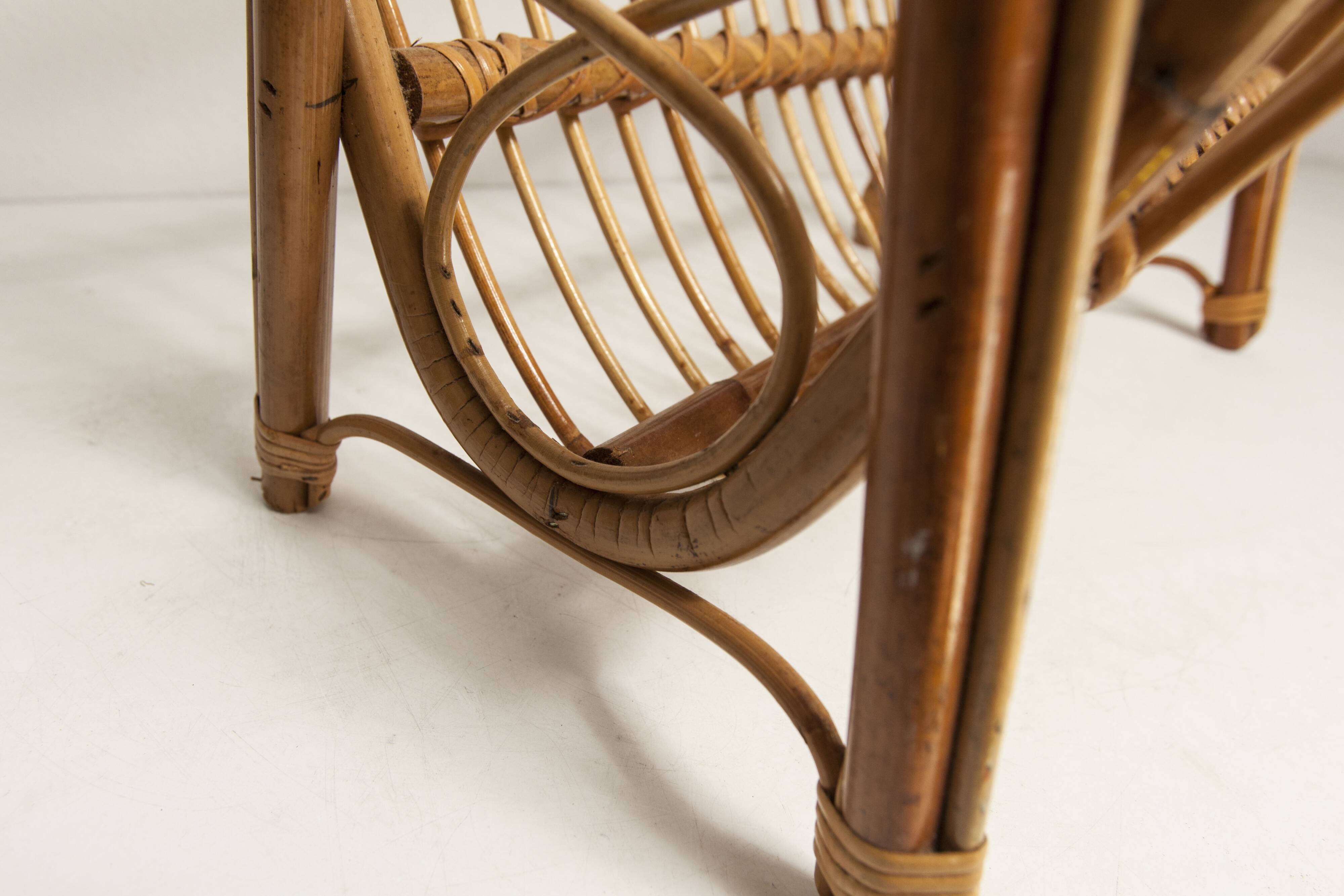 Bamboo magazine rack 1960