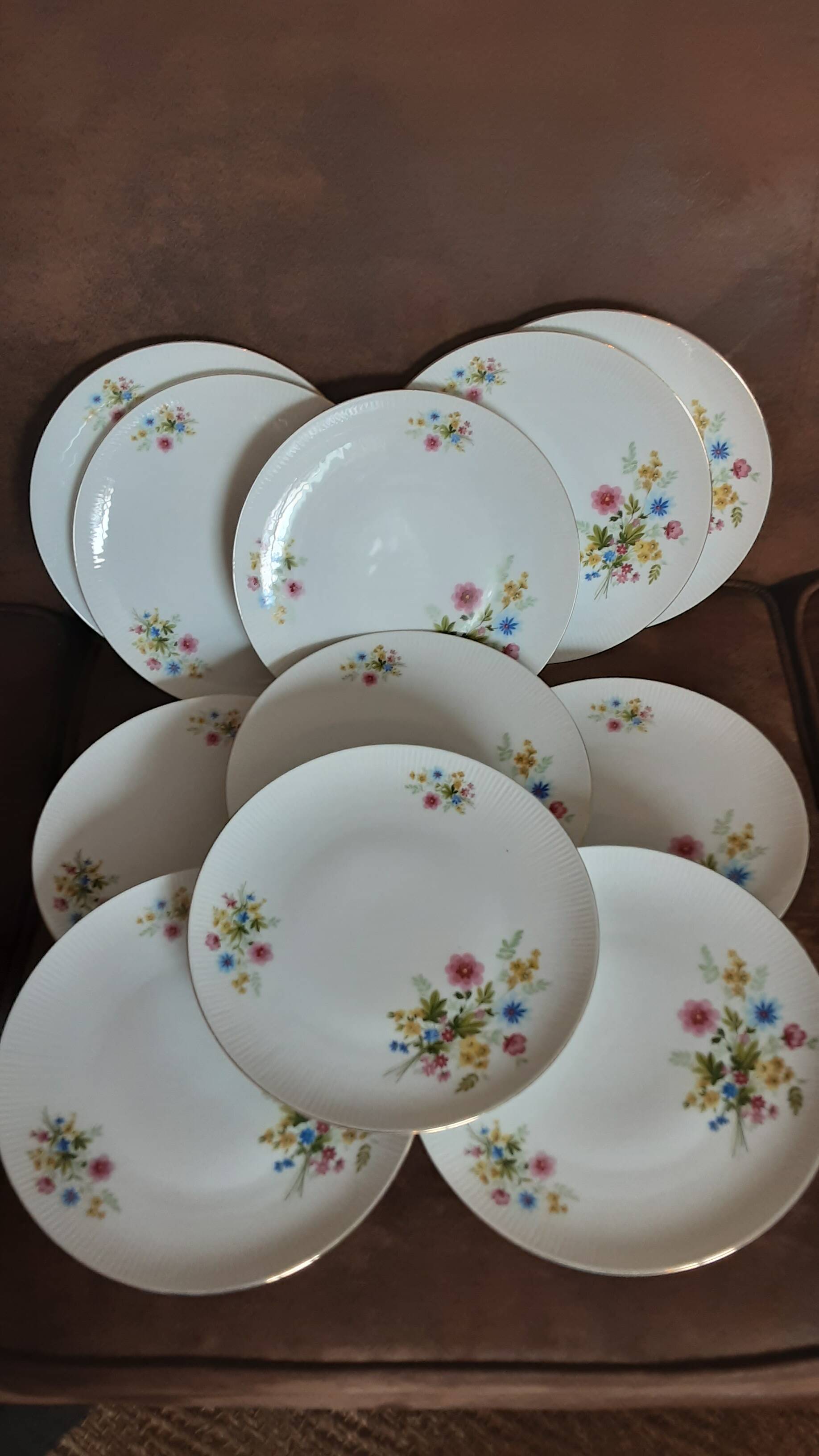 Set of 11 flat plates Bavaria