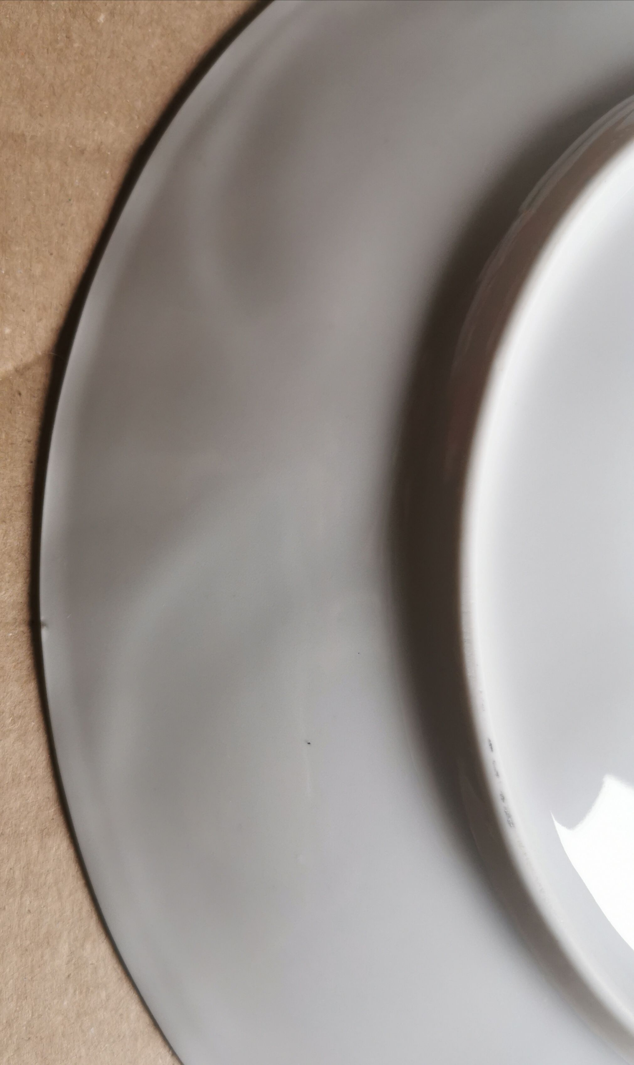 Ensemble de 6 assiettes Pillivuyt porcelaine blanche
