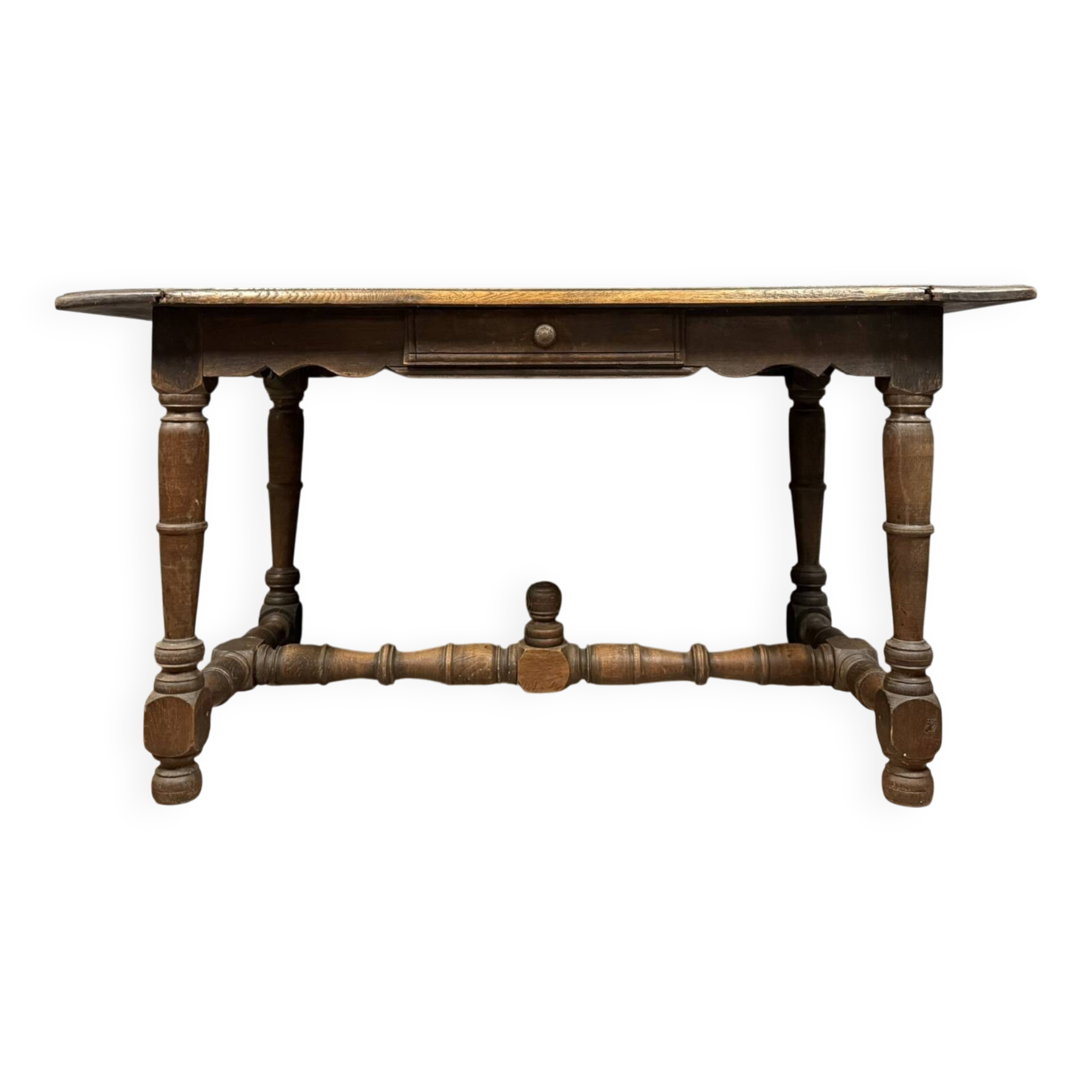 Louis XIII period desk in solid oak