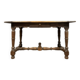 Louis XIII period desk in solid oak