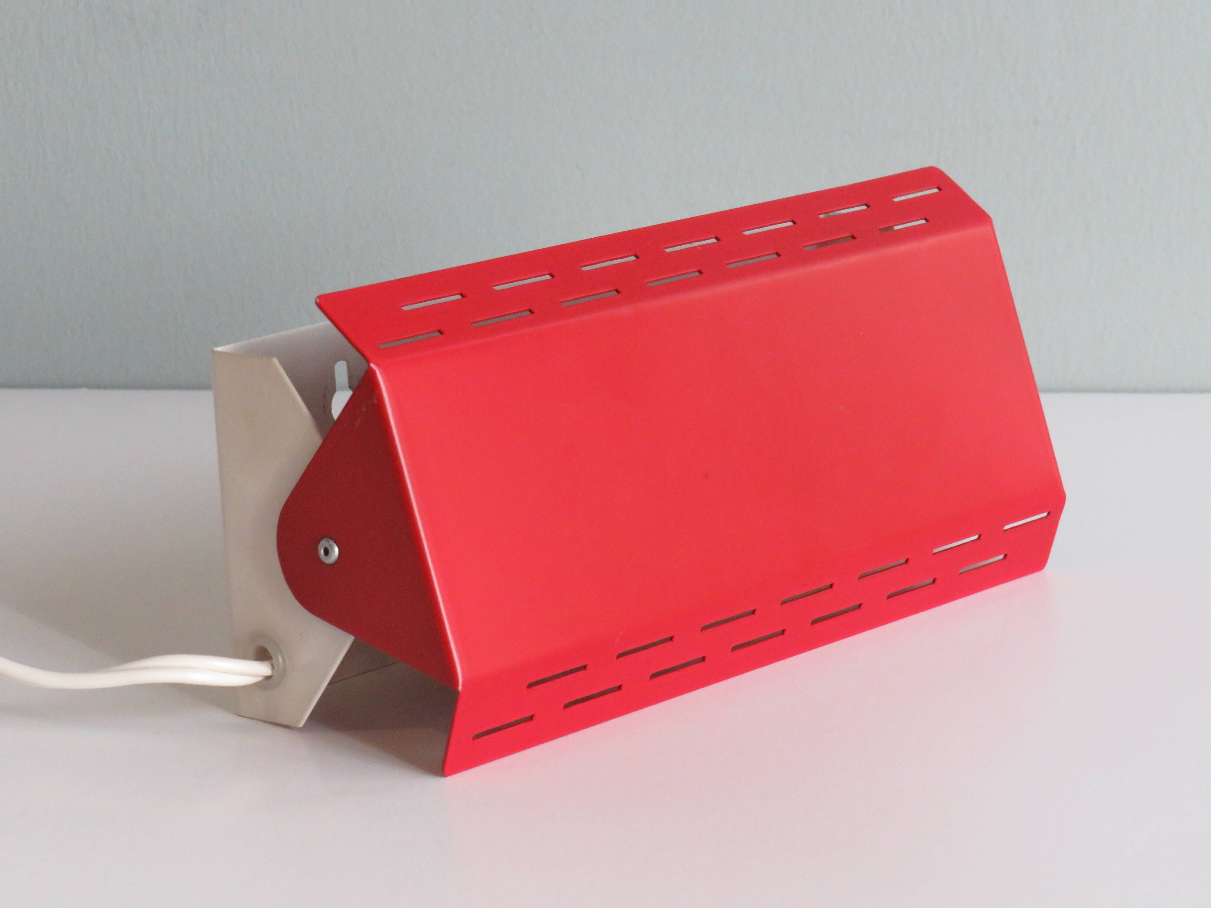 Vintage metal wall lamp from the 1970s G&G for Massive Belgium