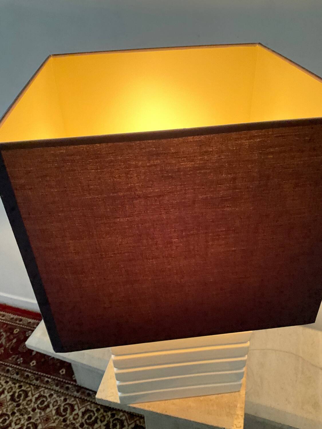 Vintage porcelain lamp from the 70s