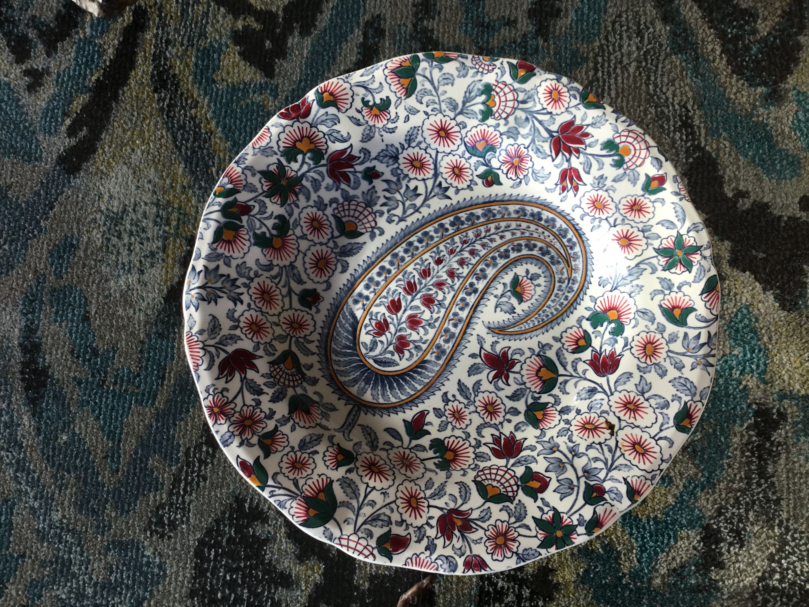 Gien earthenware plate