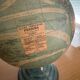 Vintage glass and metal world map for Perrina, circa 1960