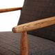 Fauteuil en chêne par Ejvind Johansson pour FDB Mobler, la chaise J65.