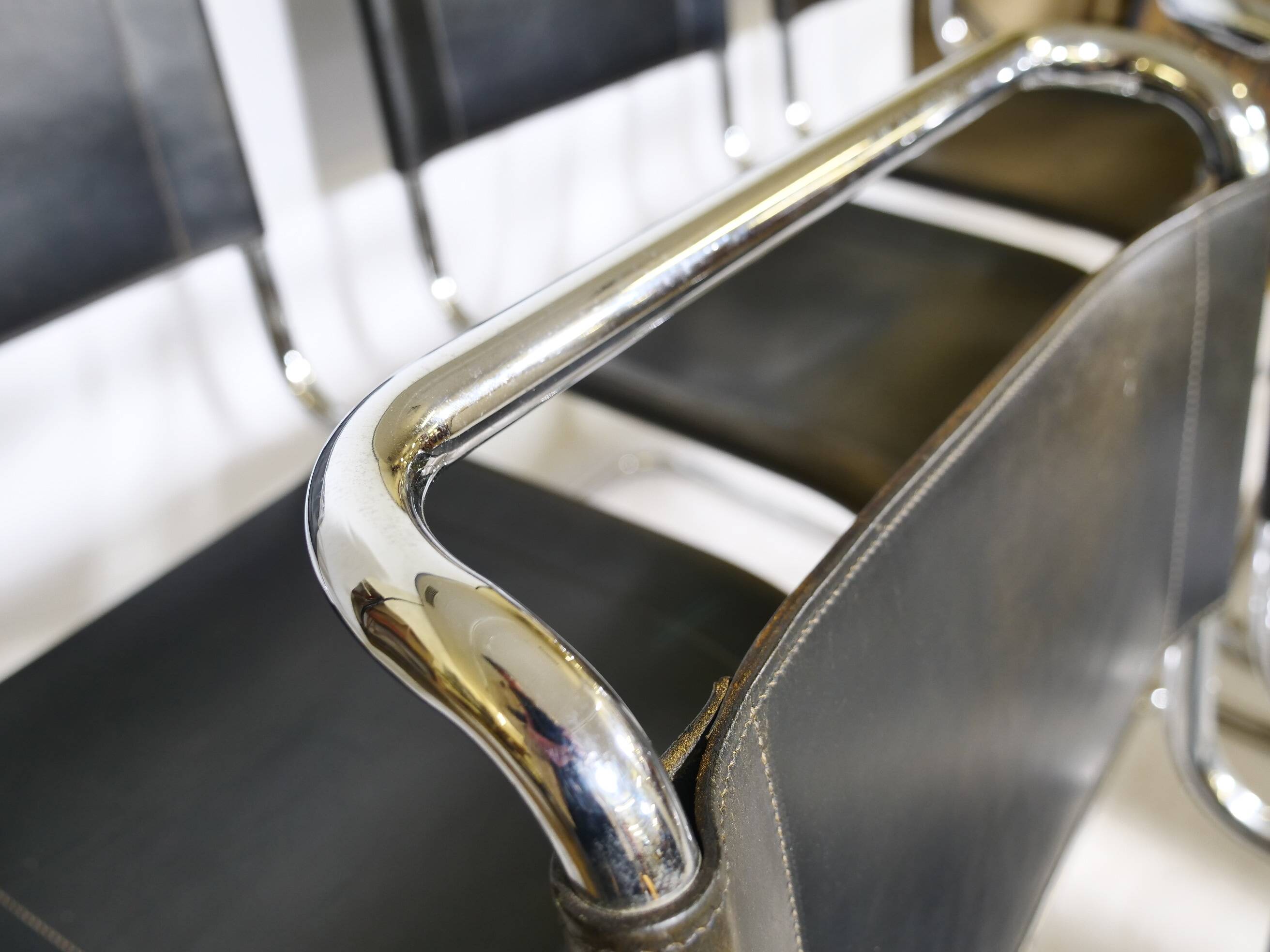 Bauhaus Cantilever Chairs by Mies van der Rohe for Thonet, Set of 6, 1970s