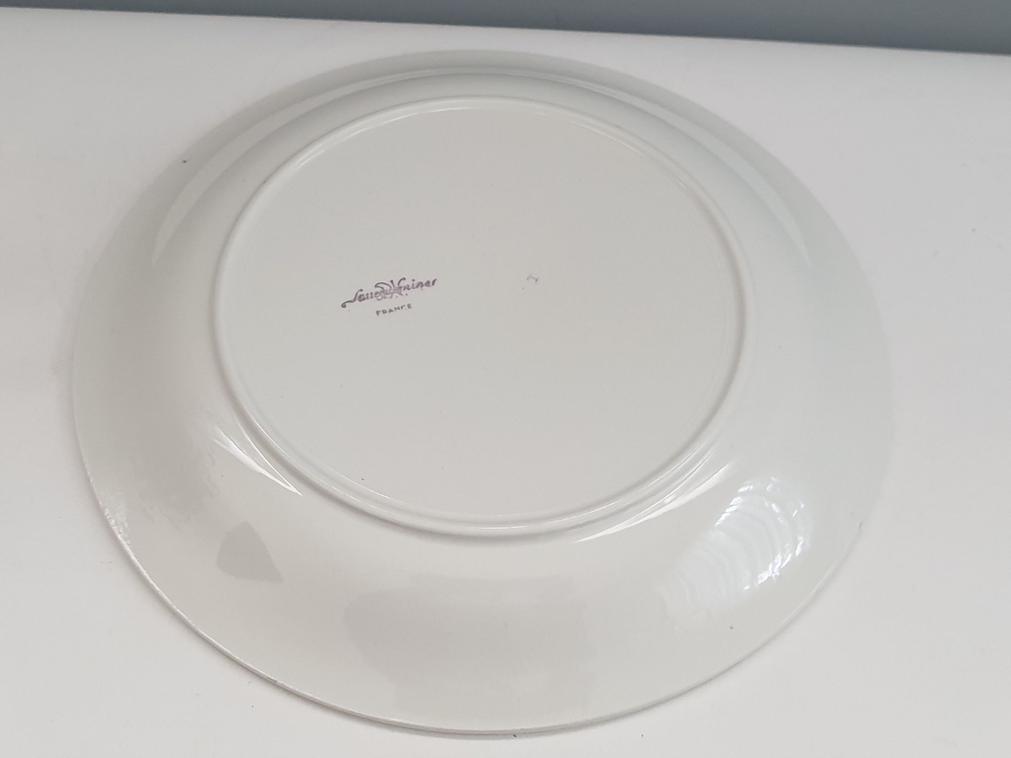 Assiette service à poisson Sarreguemines