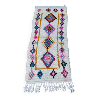 Handmade wool Berber rug 165 X 70 CM