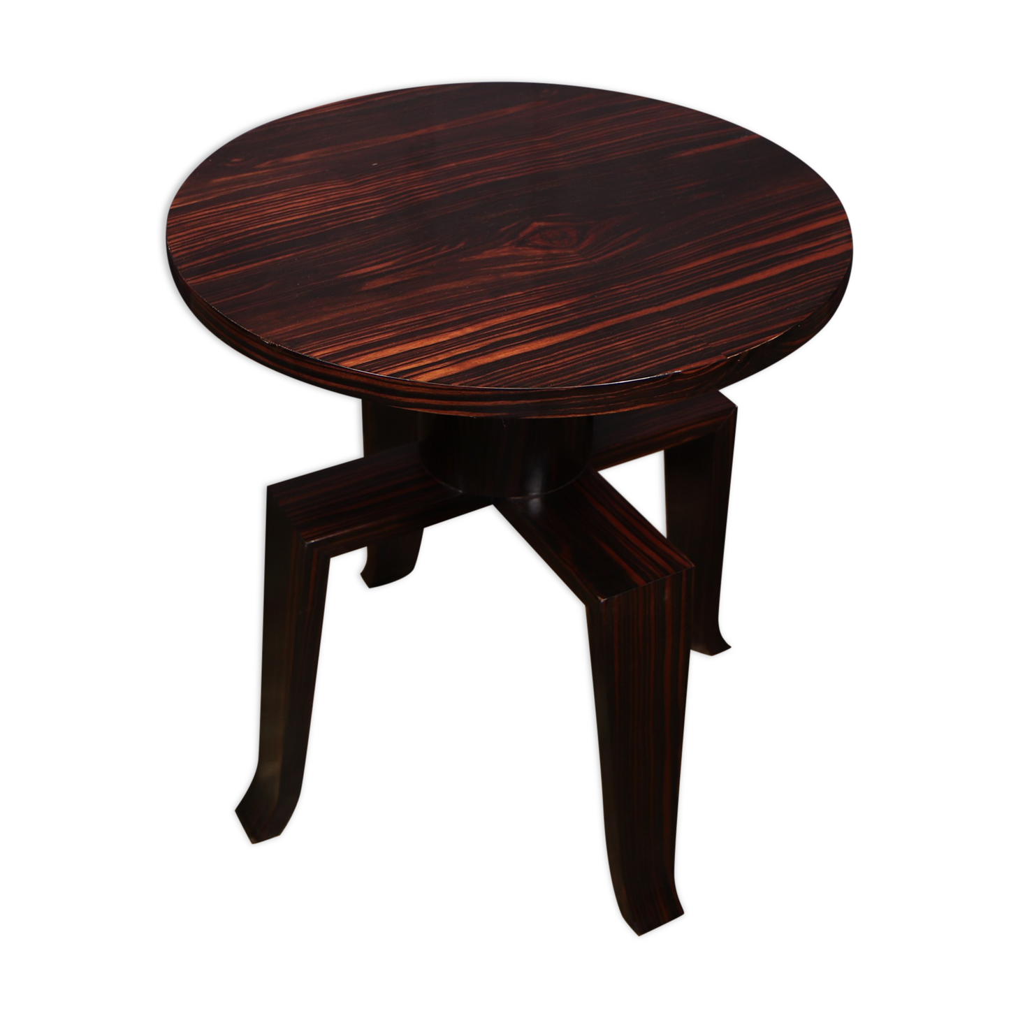 French art deco macassar ebony side table
