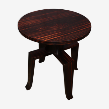 French art deco macassar ebony side table