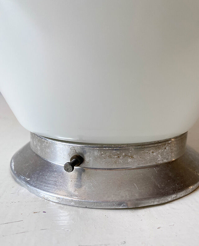 White opaline ceiling lamp