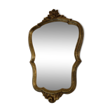 Louis XV style gold rock mirror