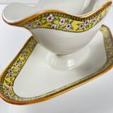 "Yvonne" ironstone sauceboat, Orchies, early 20th century