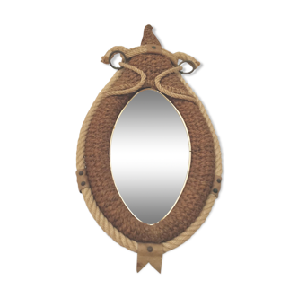 Miroir corde collier de cheval 65x35cm