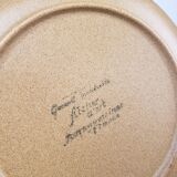 Lot de 8 assiettes plates en grès de Sarreguemines