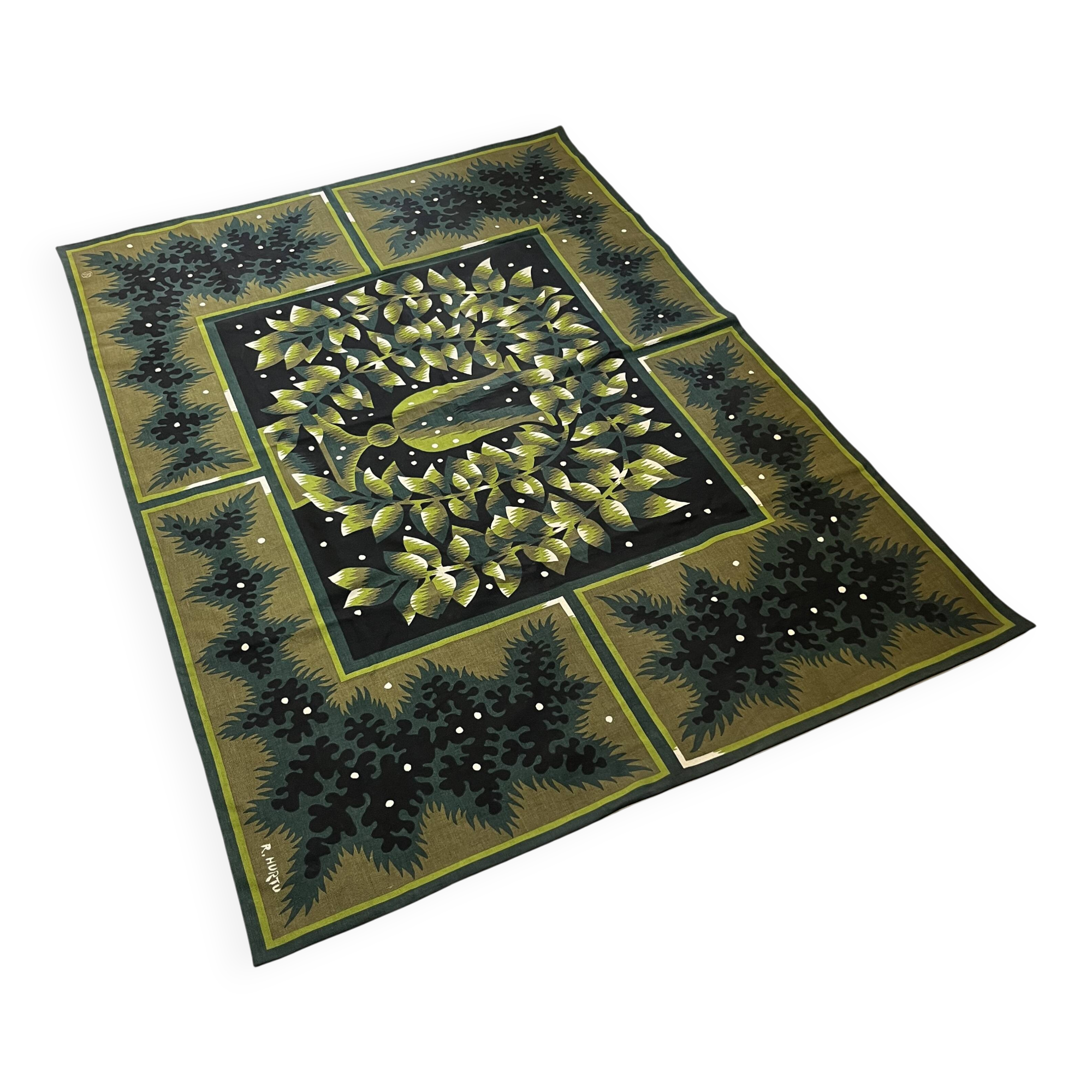 BRAUN ET CIE Tapestry - After Raymond HURTU - entitled "SQUARE"