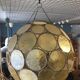 Suspension boule verre vintage