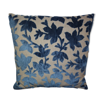 Jane Churchill linen and velvet cushion 50x50