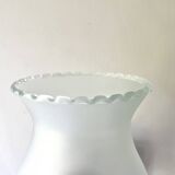 Applique chrome verre dépoli 1970