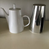 Melitta porcelain coffee maker with sugar milk pot