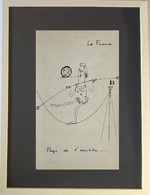 Daninos illustration from 1962 "France...The Balance"