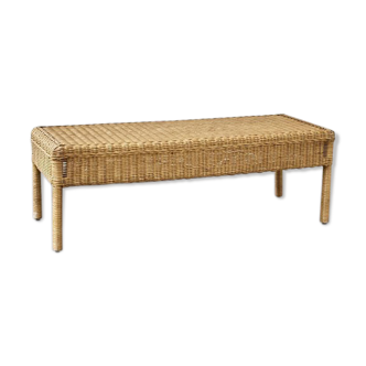 Table basse en rotin