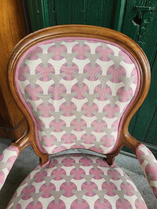 Paire de fauteuils louis philippe en noyer