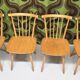 Set of 4 country-style bistro chairs farmhouse chalet 1960 vintage