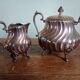 Victor Saglier - Tea & coffee service - Art Nouveau - corrugated silver metal