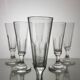 6 Champagne flutes in Baccarat crystal - XIXth