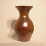 Important iridescent stoneware vase